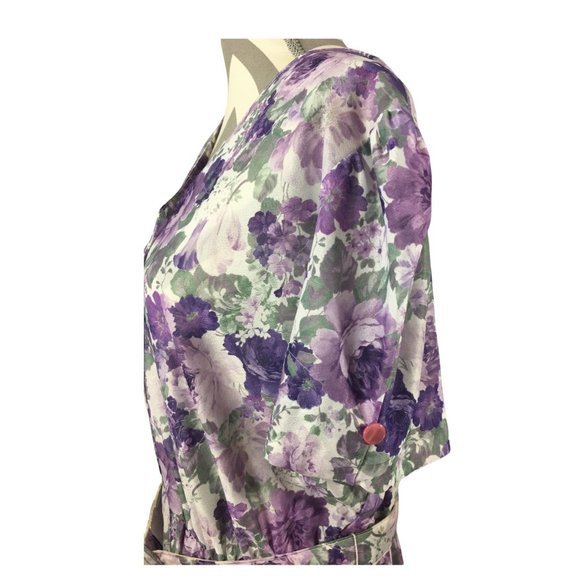 Anthony Richards vintage floral print dress size M - Picture 5 of 8
